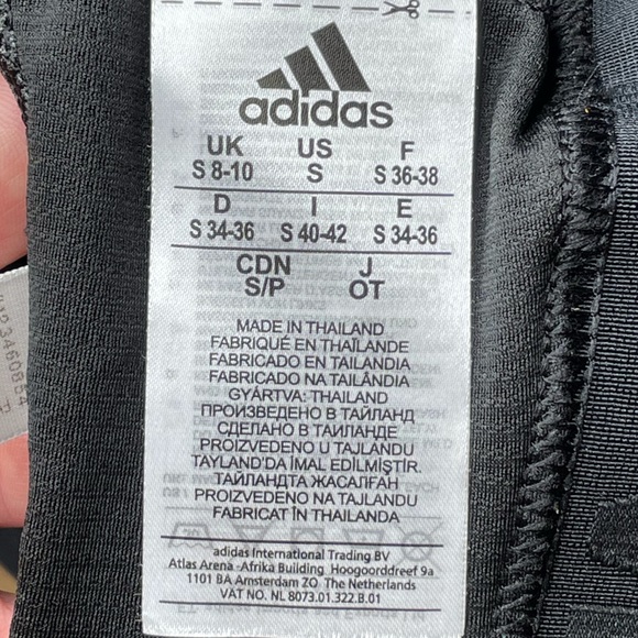 ADIDAS Training Alphaskin Womens Gray Sports Bra - Picture 3 of 4